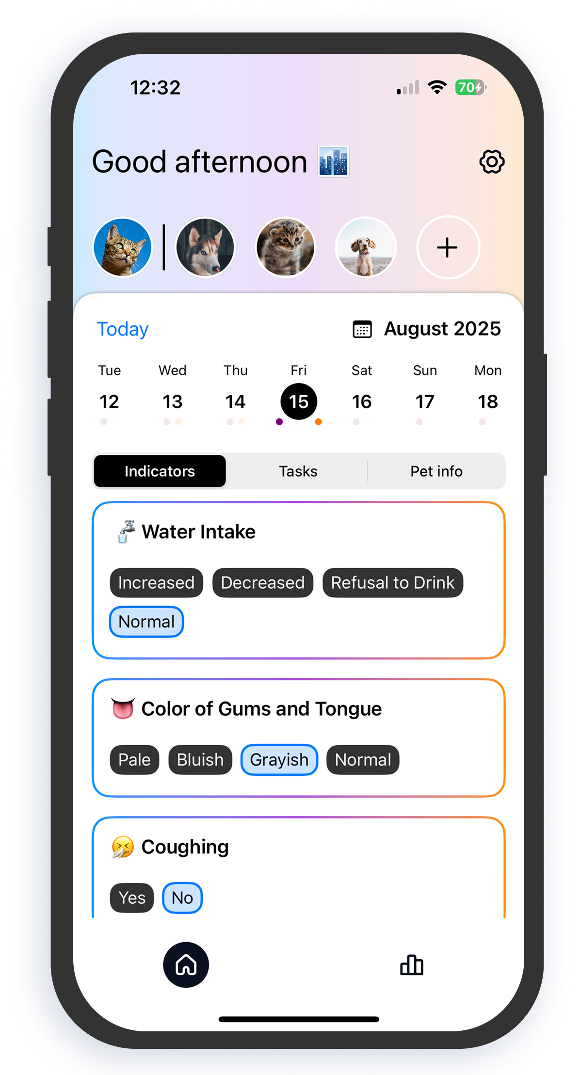 Track Your Pet's Symptoms